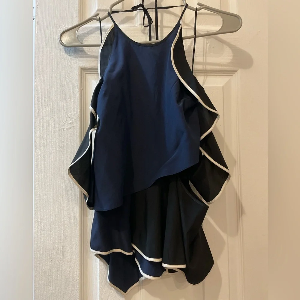 Jonathan Simkhai Black and Navy Tank